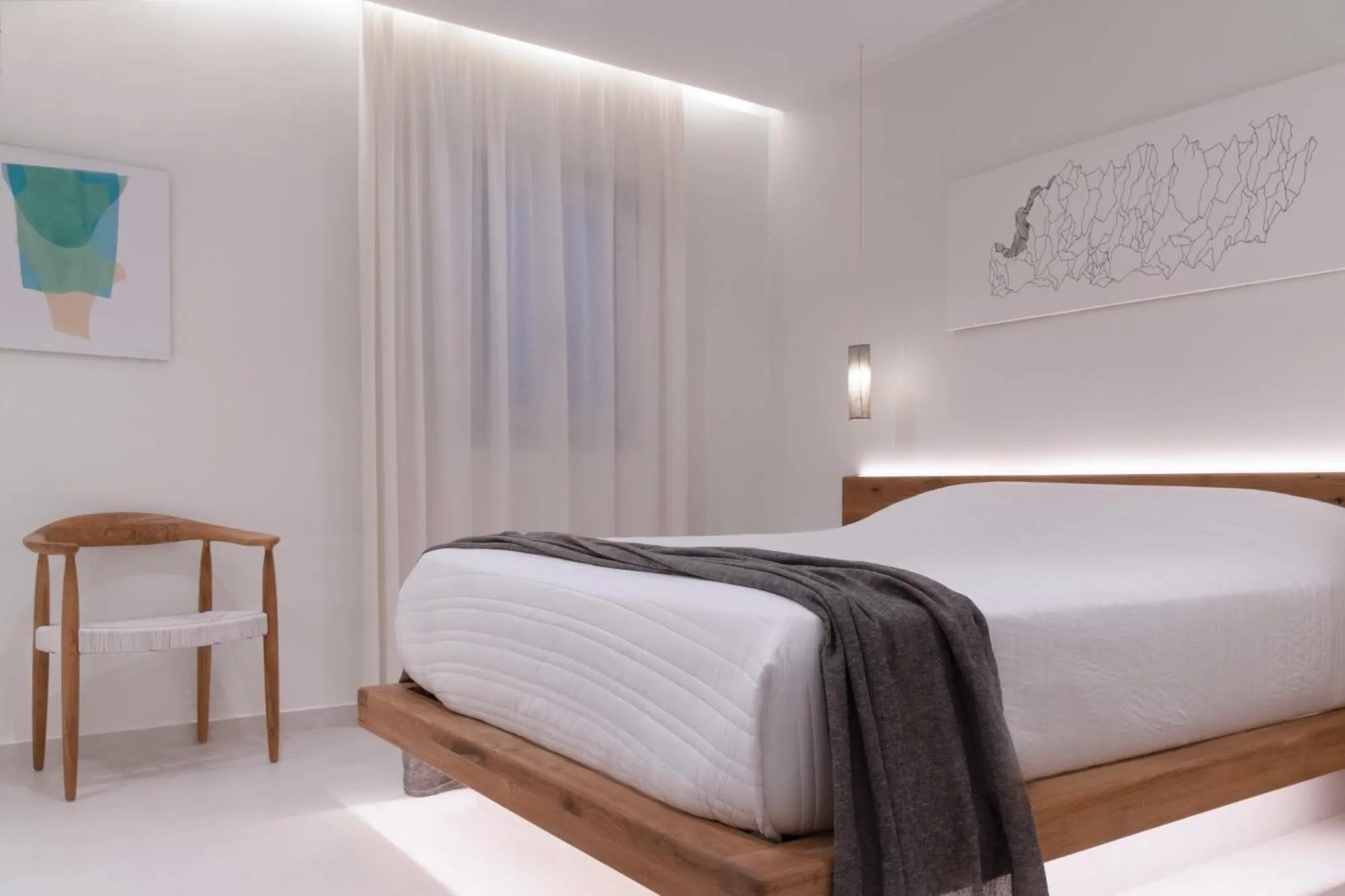 Bed in Andronikos Hotel