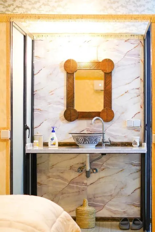 Bed in Kal Tenere Agafay Luxury Camp