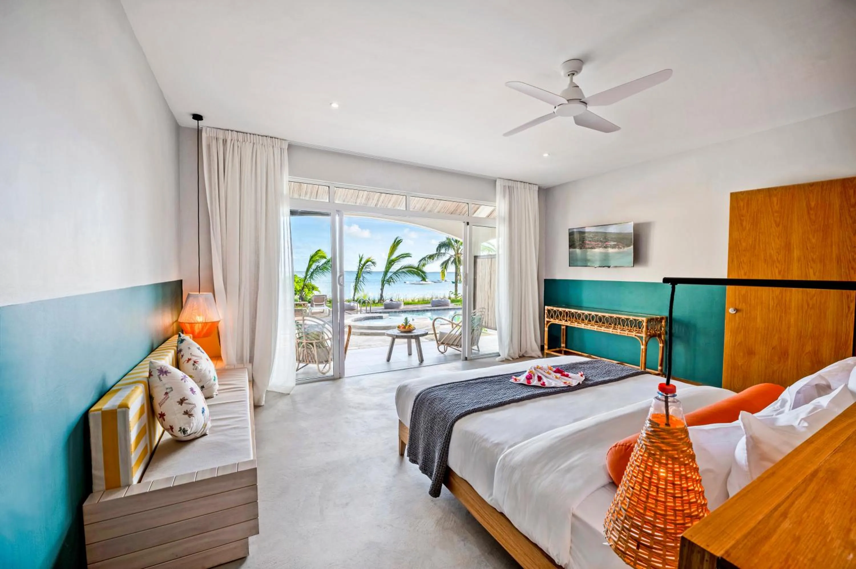 View (from property/room), Bed in C Rodrigues Mourouk - Rodrigues Island