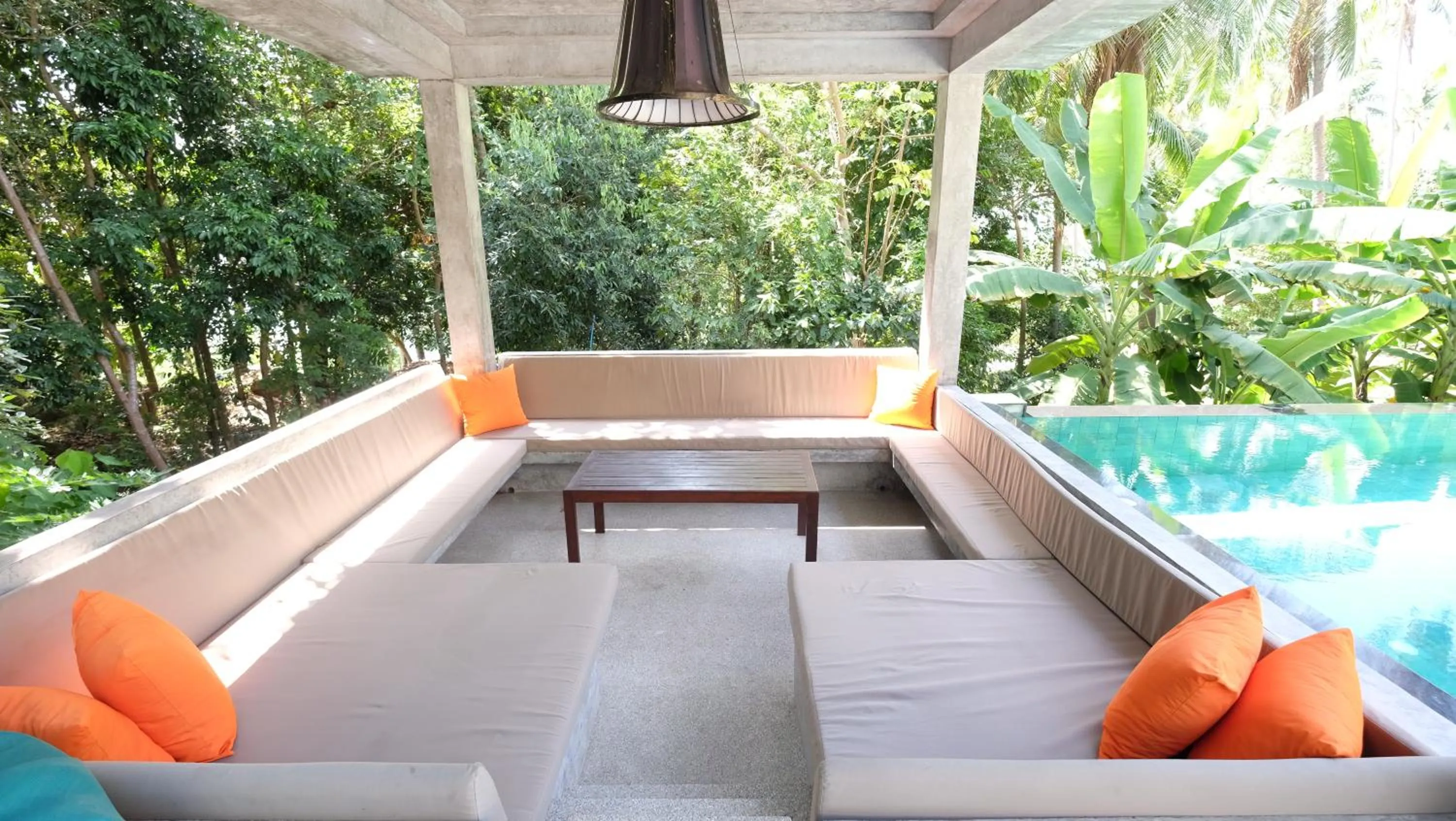 Pool view in Padel Phangan Suite