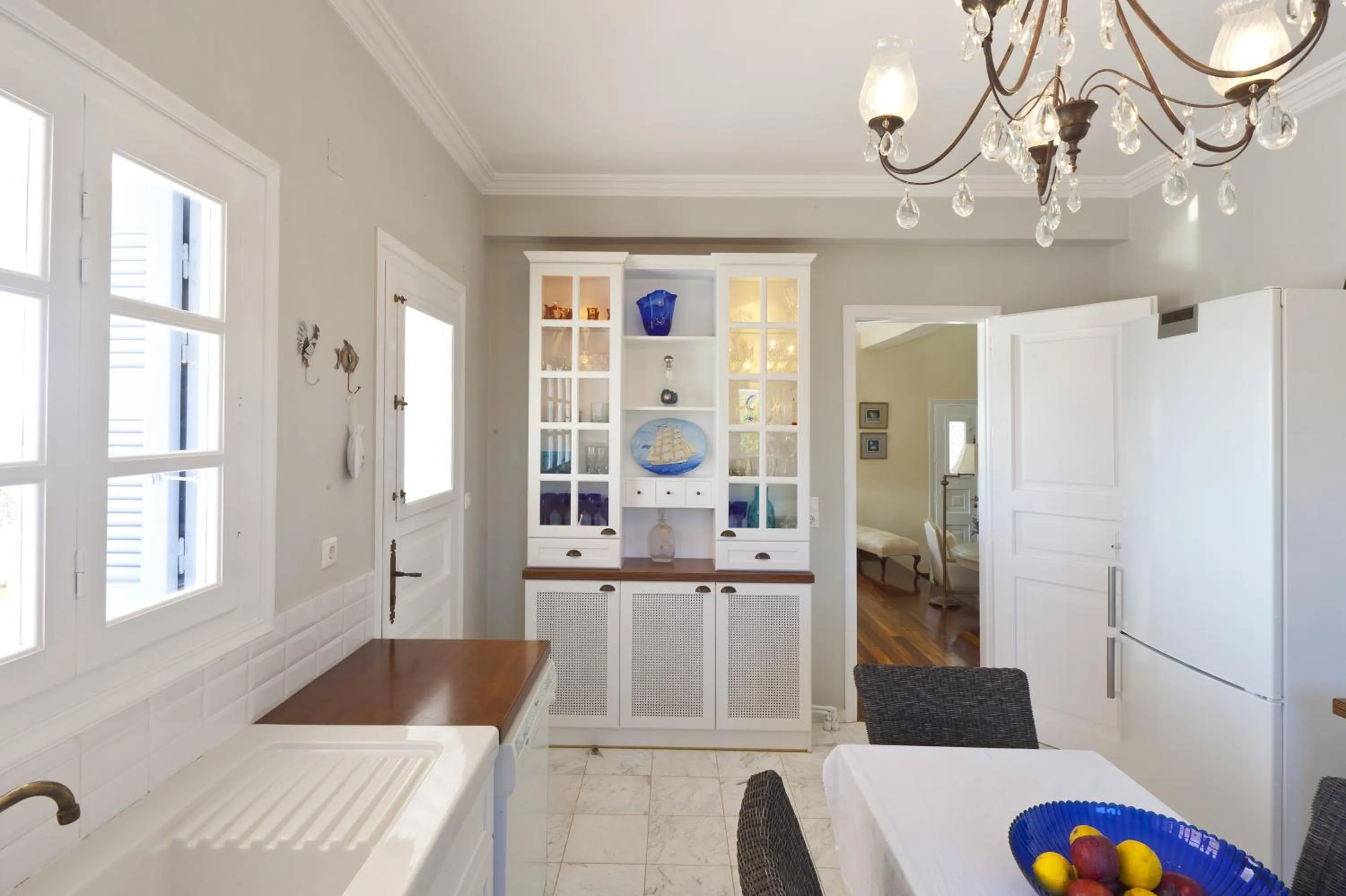 Kitchen or kitchenette in Villa Casa Del Sol Syros