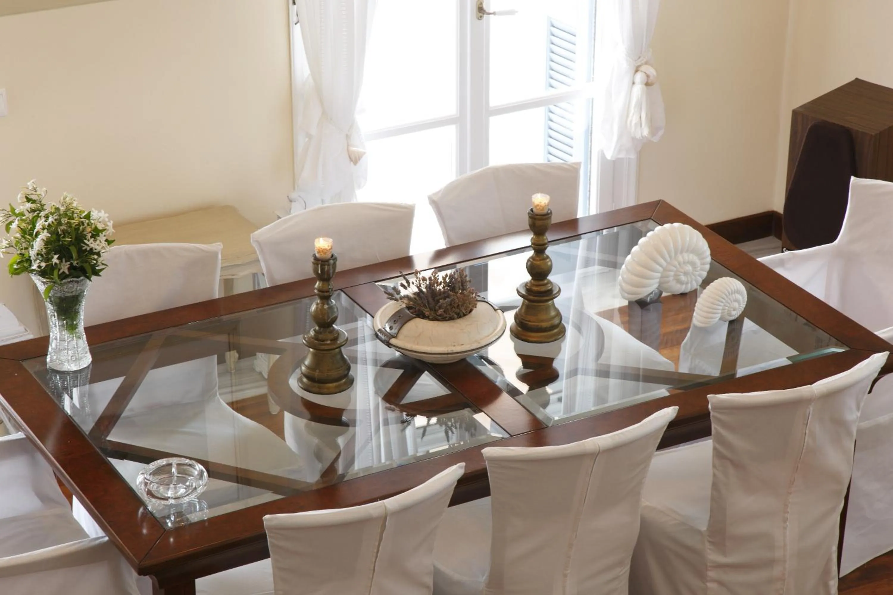 Dining area in Villa Casa Del Sol Syros