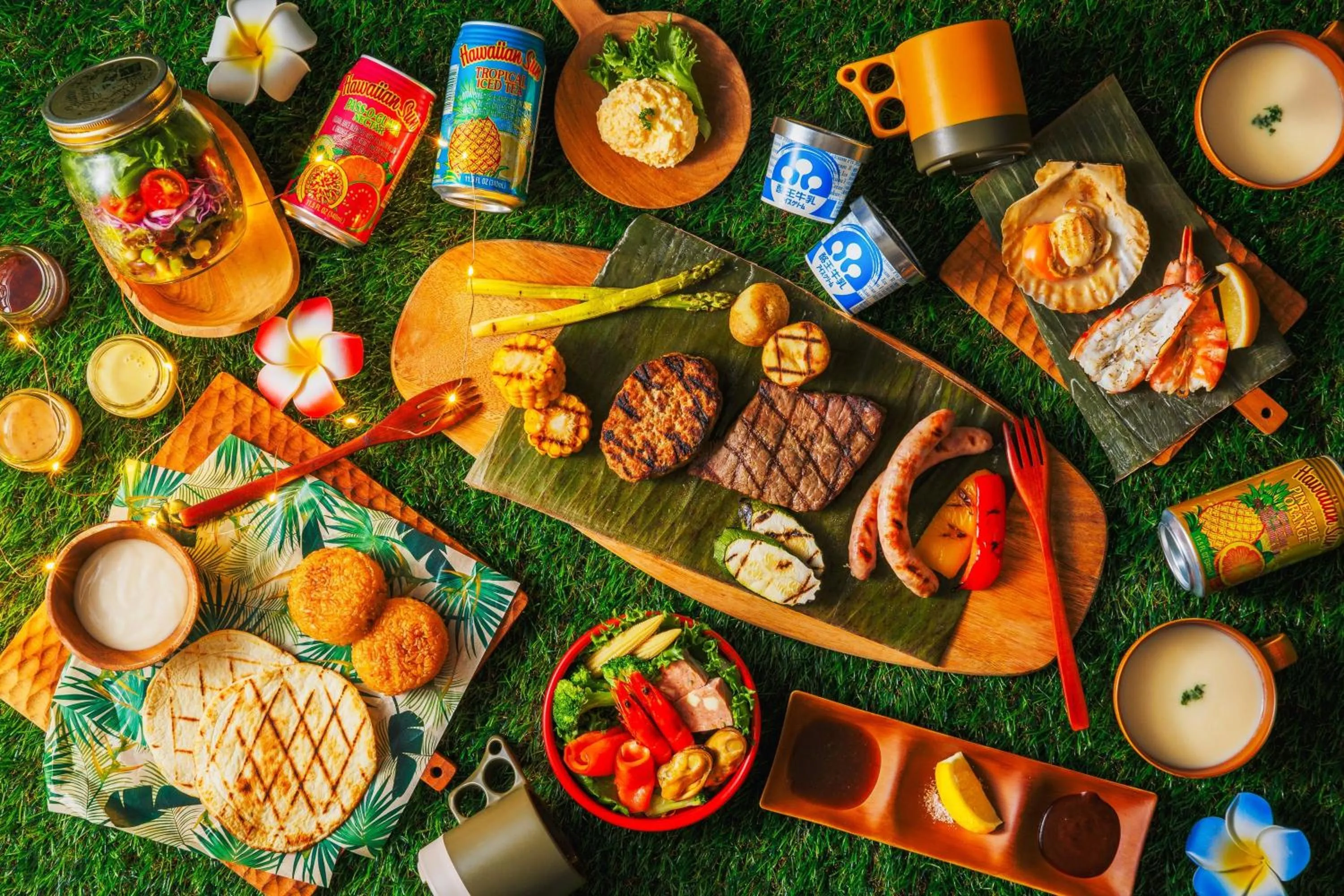 Food and drinks in Hawaiians Glamping Mauna Village