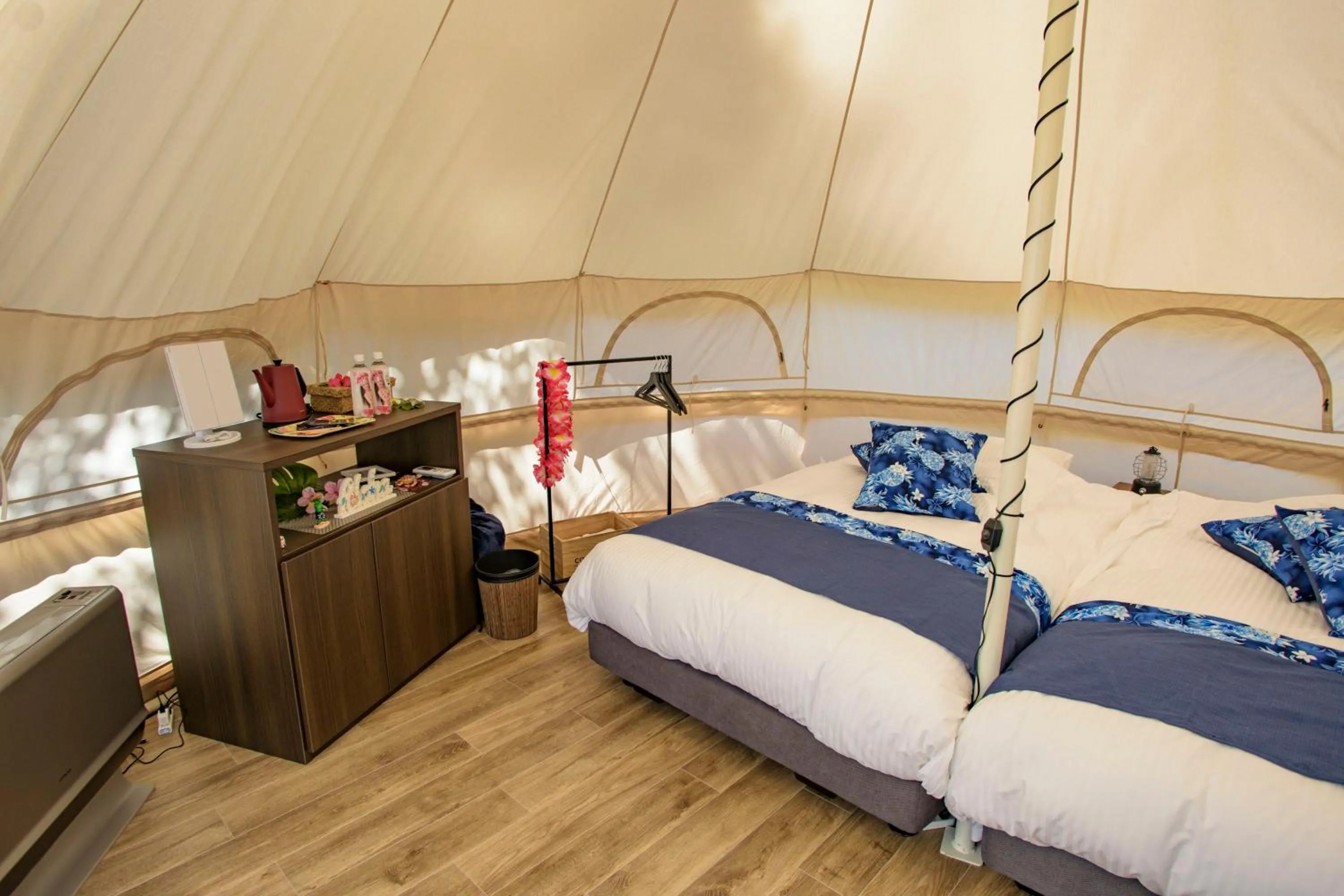 Bed in Hawaiians Glamping Mauna Village