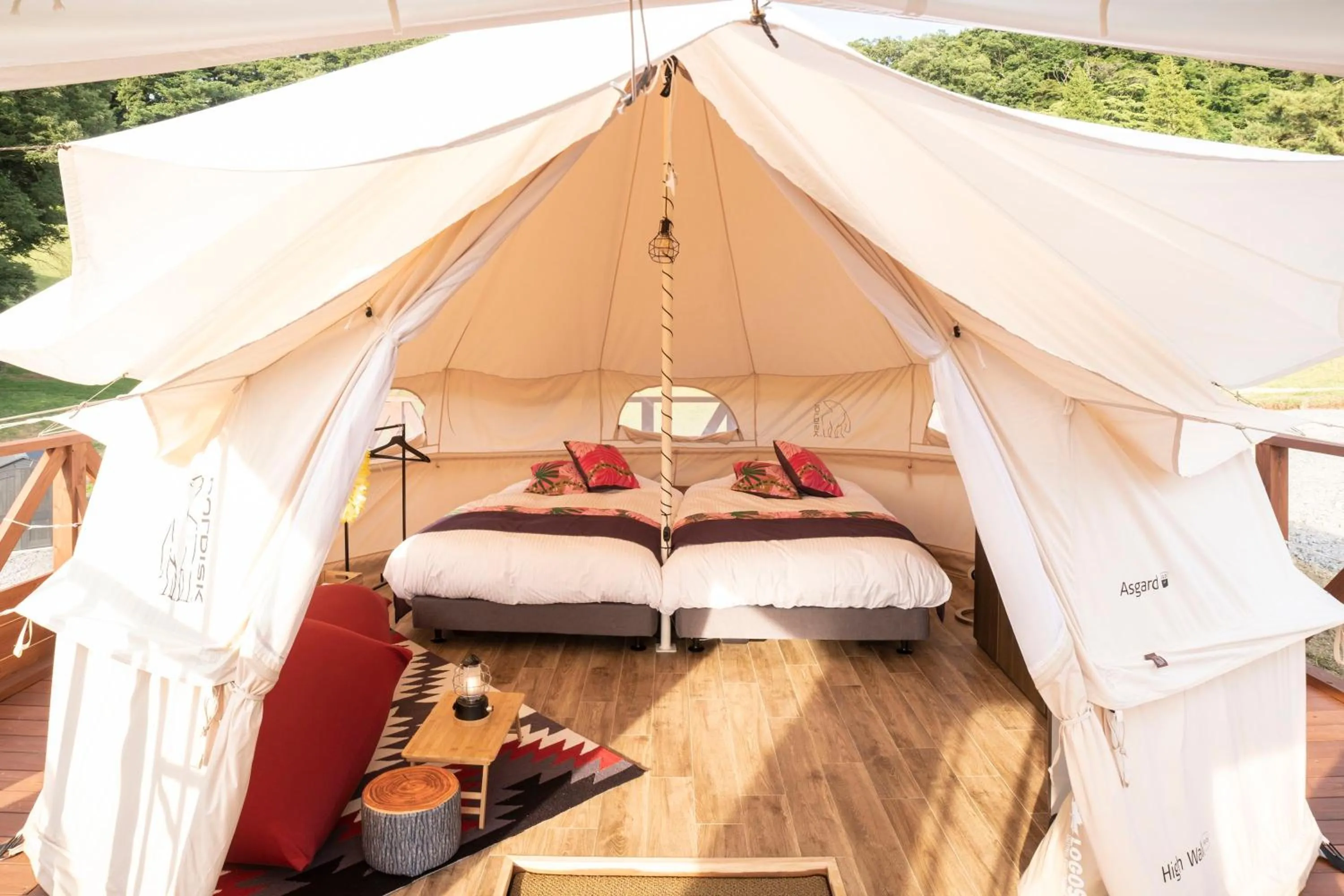 Bed in Hawaiians Glamping Mauna Village