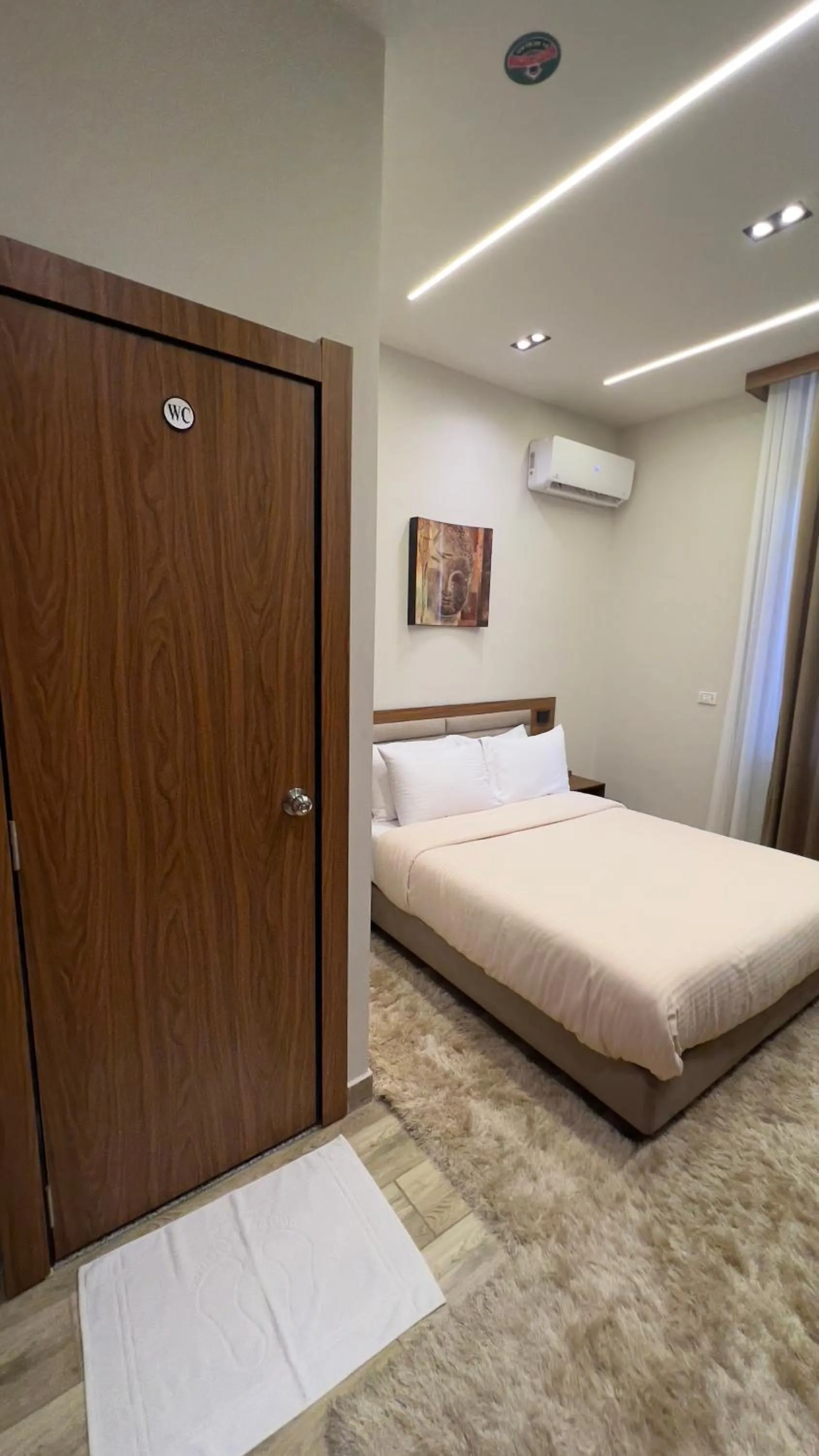 Bed in Italia Hotel Cairo