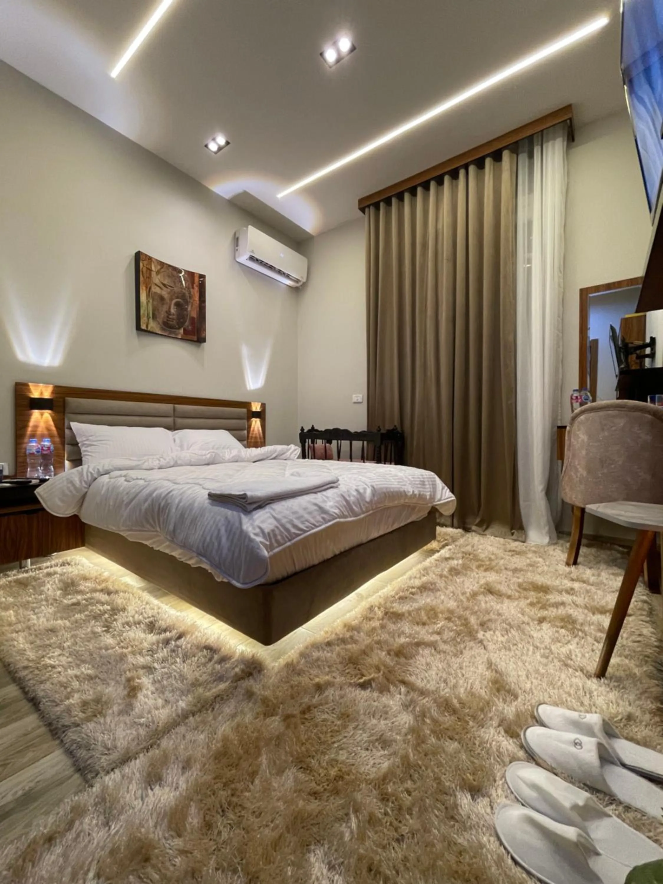 Bed in Italia Hotel Cairo