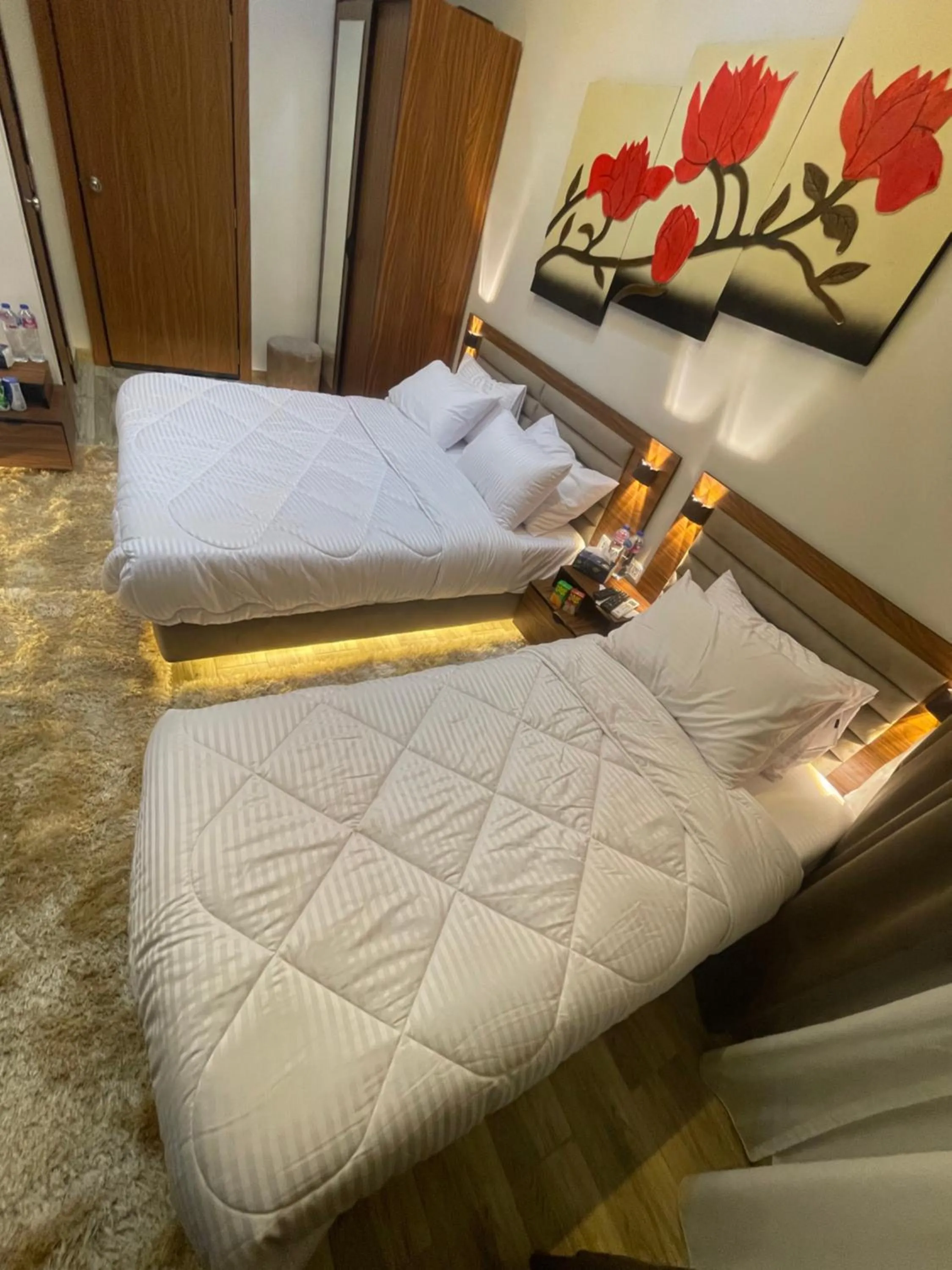 Bed in Italia Hotel Cairo