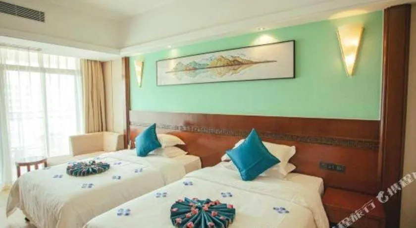 Bed in Sanya Yellow River Kyoto Hotel