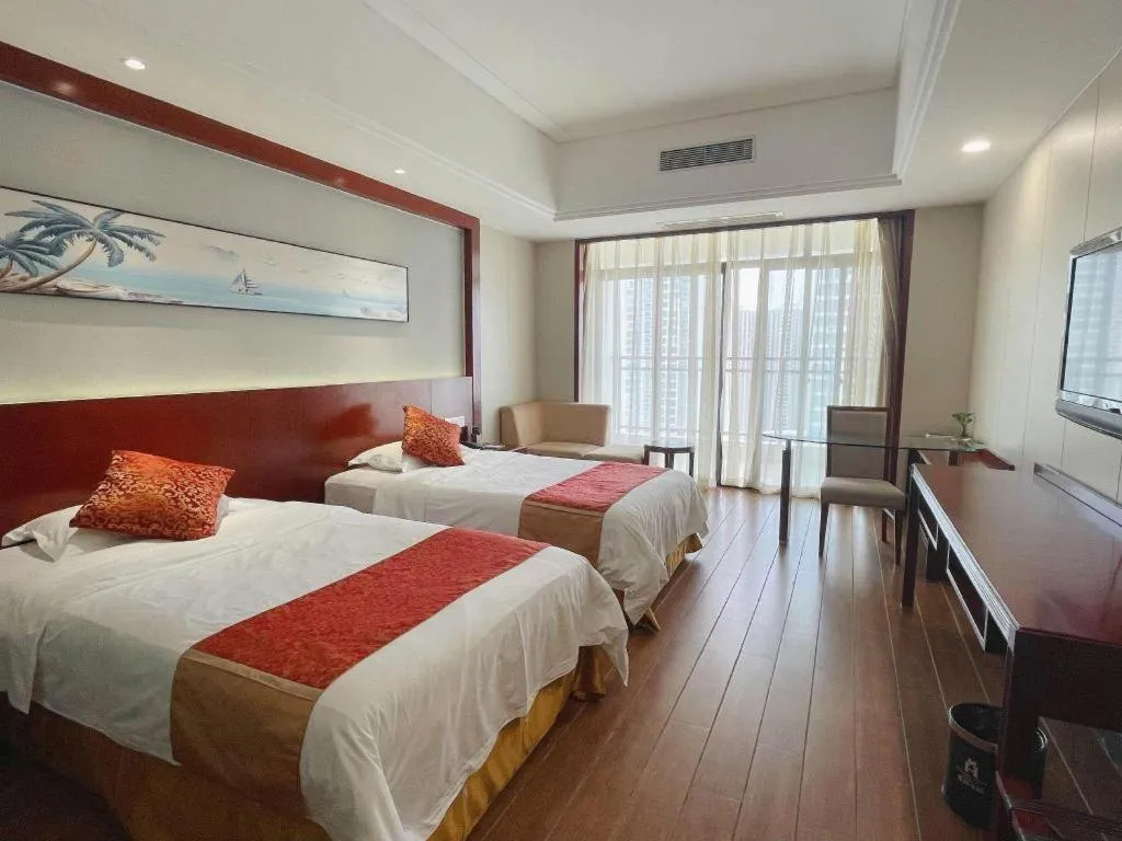 Bed in Sanya Yellow River Kyoto Hotel