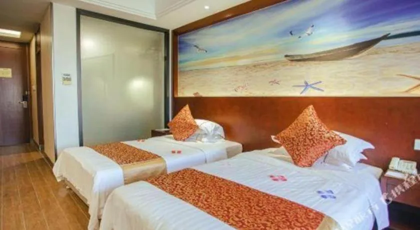 Bed in Sanya Yellow River Kyoto Hotel