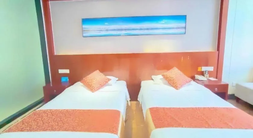 Bed in Sanya Yellow River Kyoto Hotel