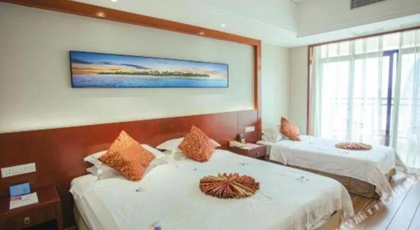 Bed in Sanya Yellow River Kyoto Hotel