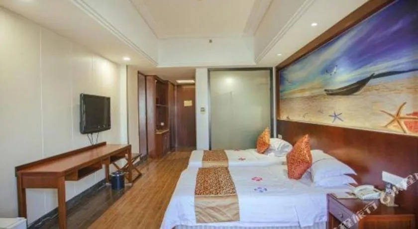 Bed in Sanya Yellow River Kyoto Hotel