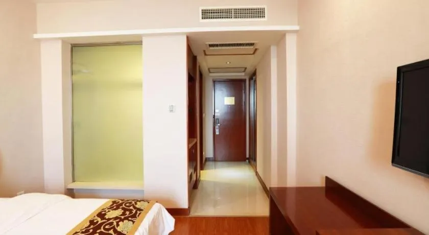 Bed in GreenTree Inn Zhoushan New Town Hotel