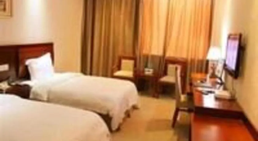 Bed in GreenTree Inn Zhoushan New Town Hotel