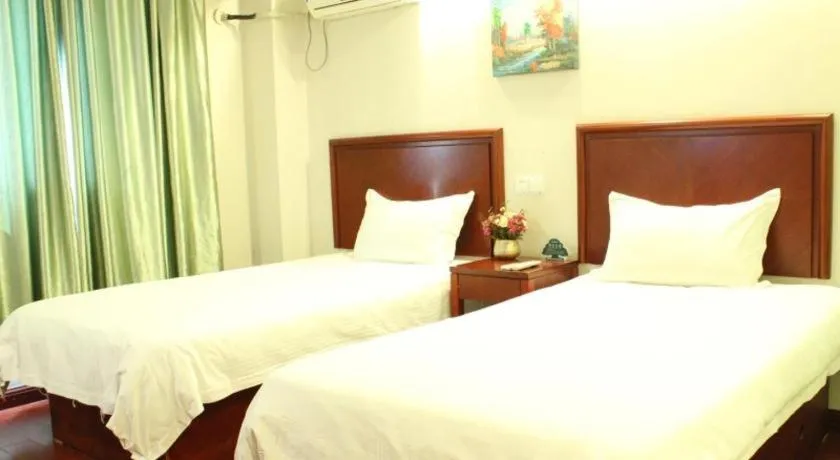 Bed in GreenTree Inn Zhoushan New Town Hotel
