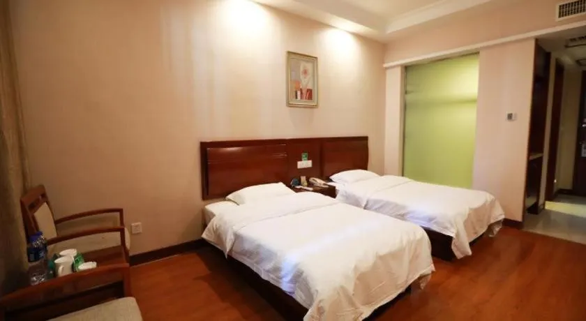 Bed in GreenTree Inn Zhoushan New Town Hotel