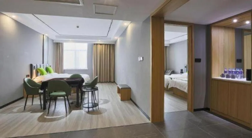Bed in GreenTree Inn Zhoushan New Town Hotel