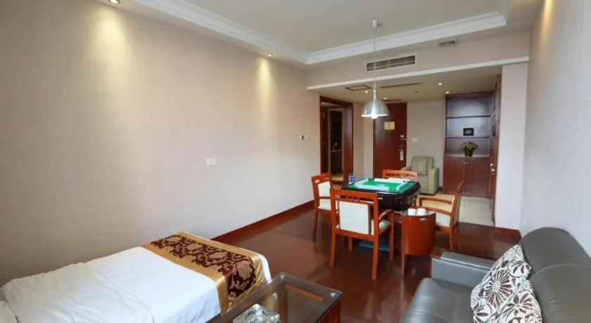 Bed in GreenTree Inn Zhoushan New Town Hotel