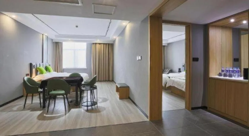 Bed in GreenTree Inn Zhoushan New Town Hotel