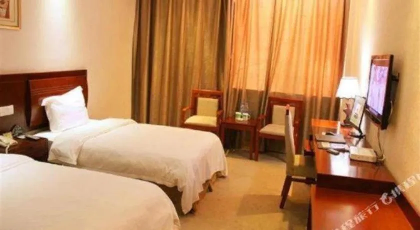 Bed in GreenTree Inn Zhoushan New Town Hotel