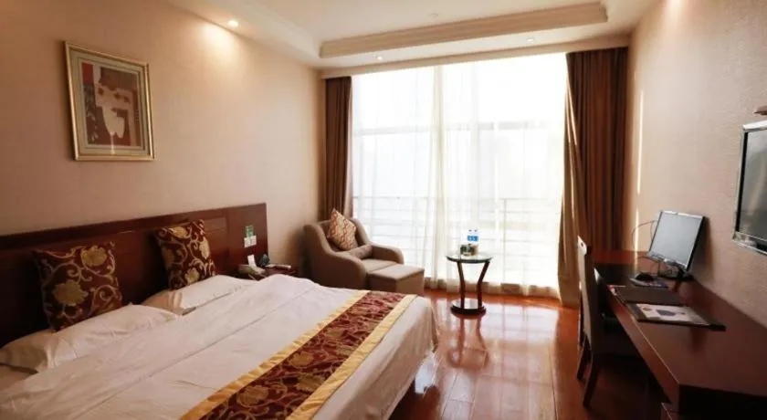 Bed in GreenTree Inn Zhoushan New Town Hotel