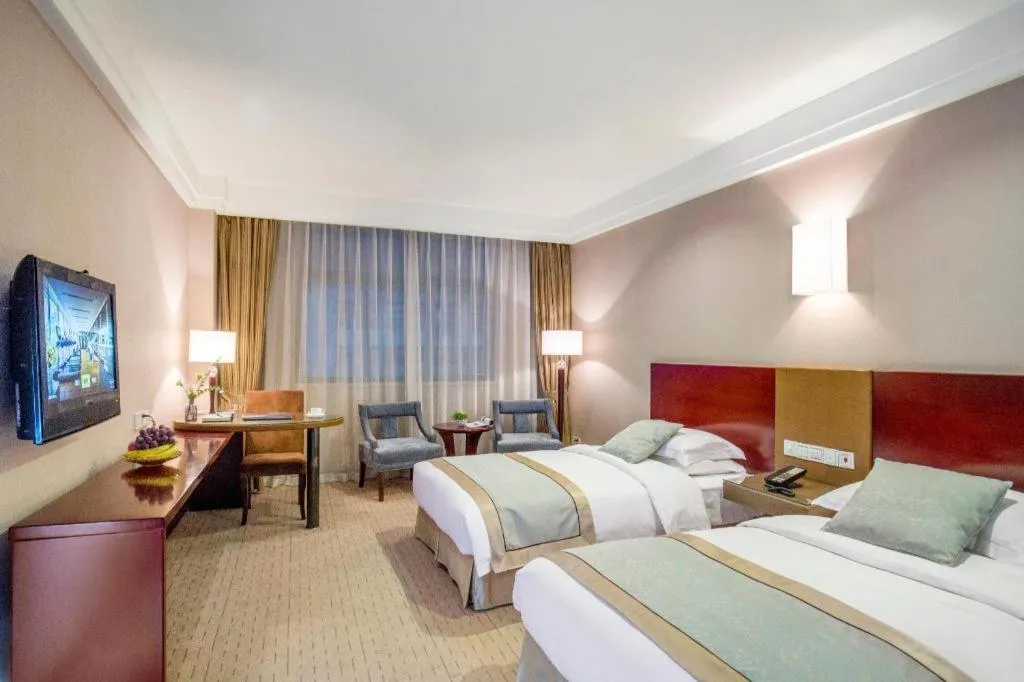 Bed in Langshan Hotel Shenzhen