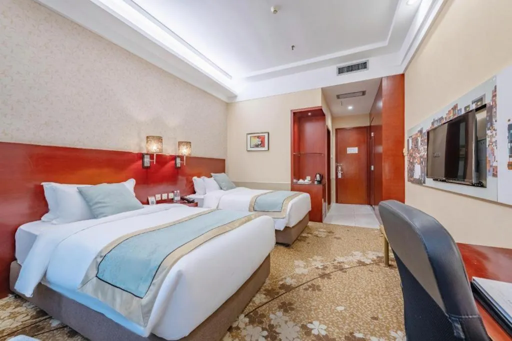 Bed in Langshan Hotel Shenzhen