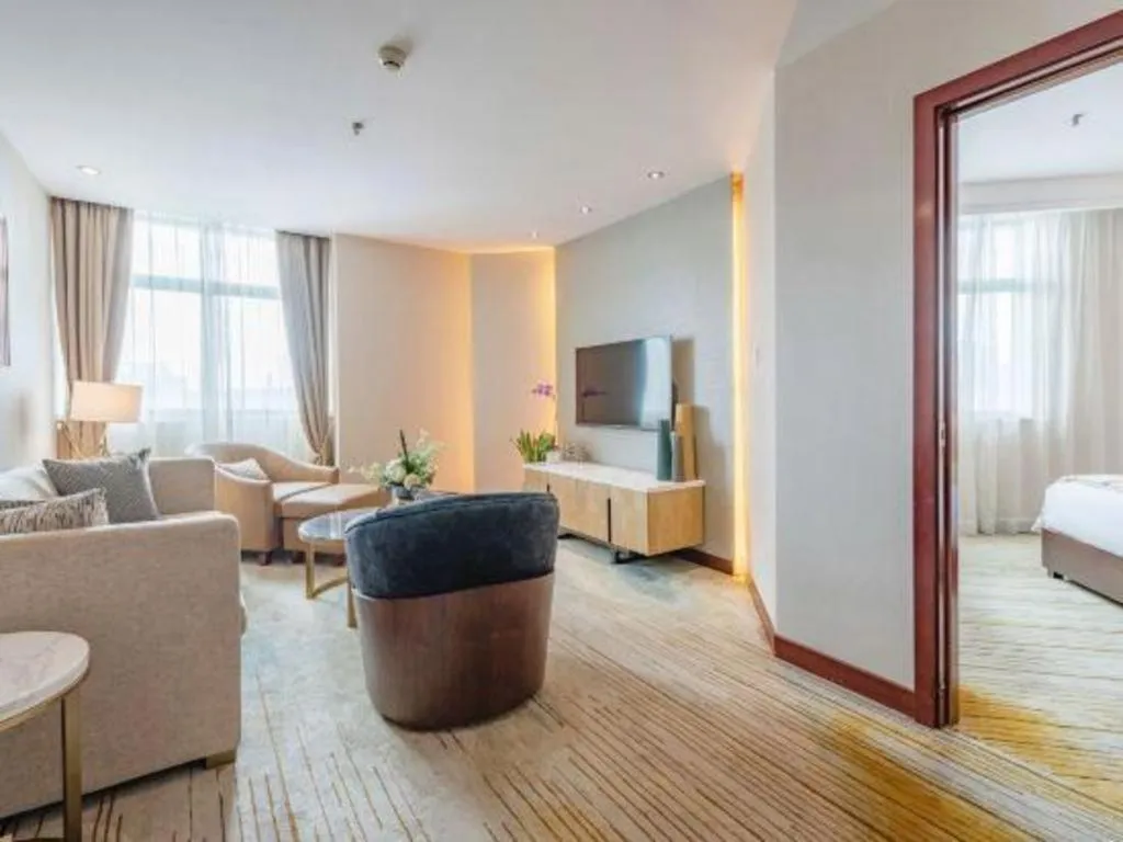 Bed in Langshan Hotel Shenzhen