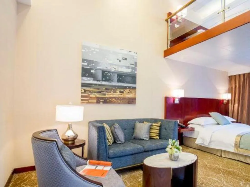 Bed in Langshan Hotel Shenzhen