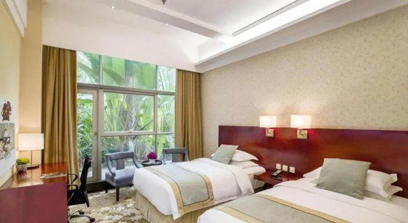 Bed in Langshan Hotel Shenzhen