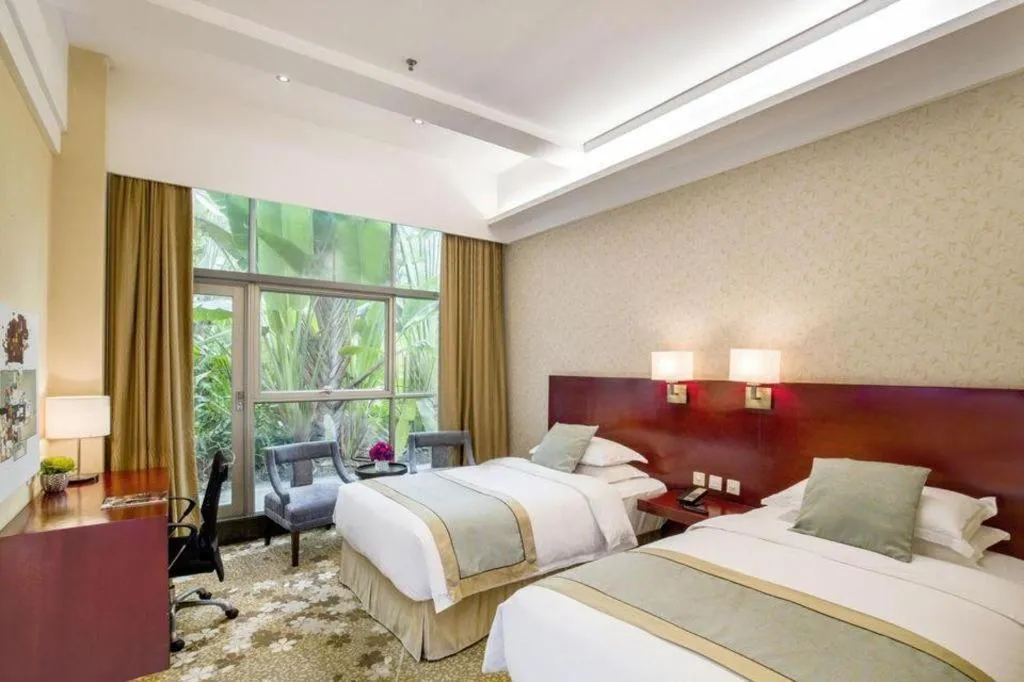 Bed in Langshan Hotel Shenzhen