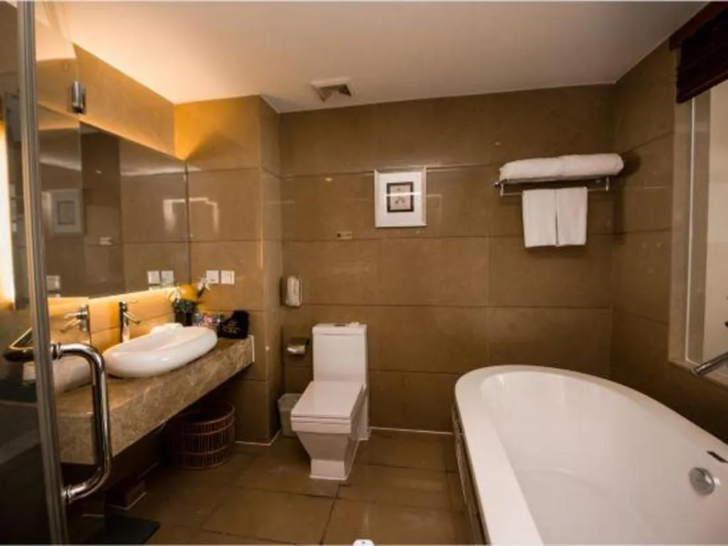 Bed in Langshan Hotel Shenzhen