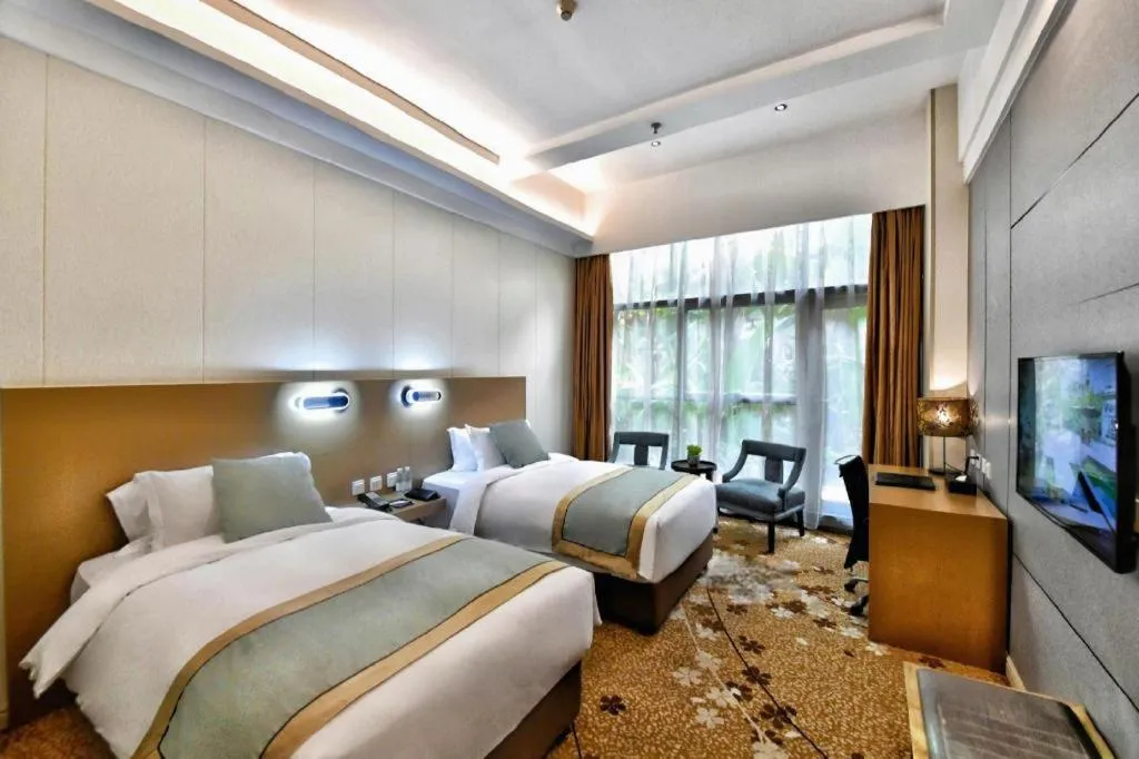 Bed in Langshan Hotel Shenzhen