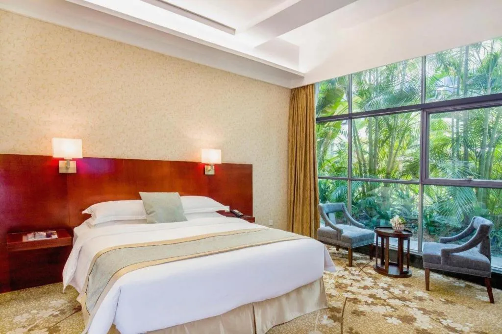 Bed in Langshan Hotel Shenzhen