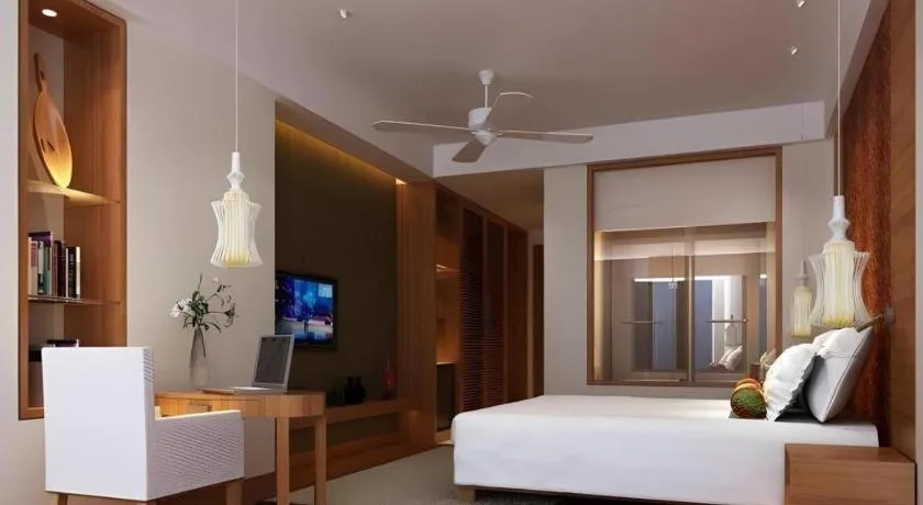 Bed in Wyndham Garden Hotel