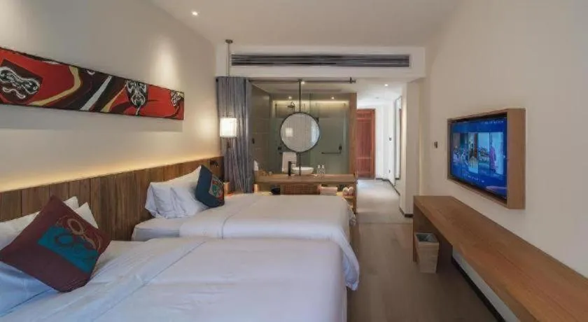 Bed in Grand House Chongqing Dazu Rock Carvings