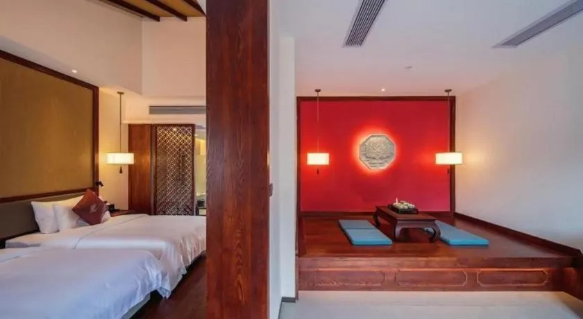 Bed in Grand House Chongqing Dazu Rock Carvings