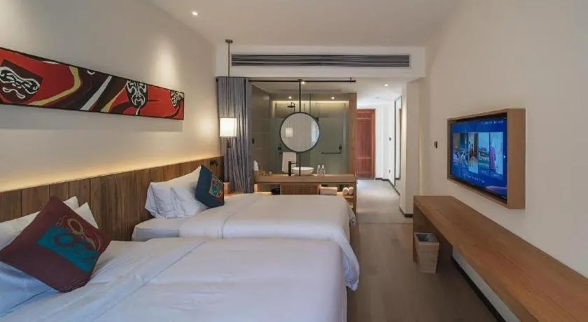 Bed in Grand House Chongqing Dazu Rock Carvings