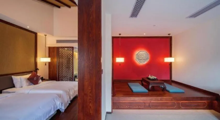 Bed in Grand House Chongqing Dazu Rock Carvings