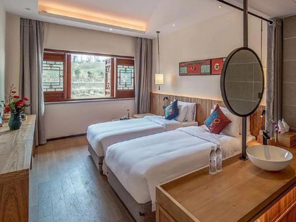 Bed in Grand House Chongqing Dazu Rock Carvings