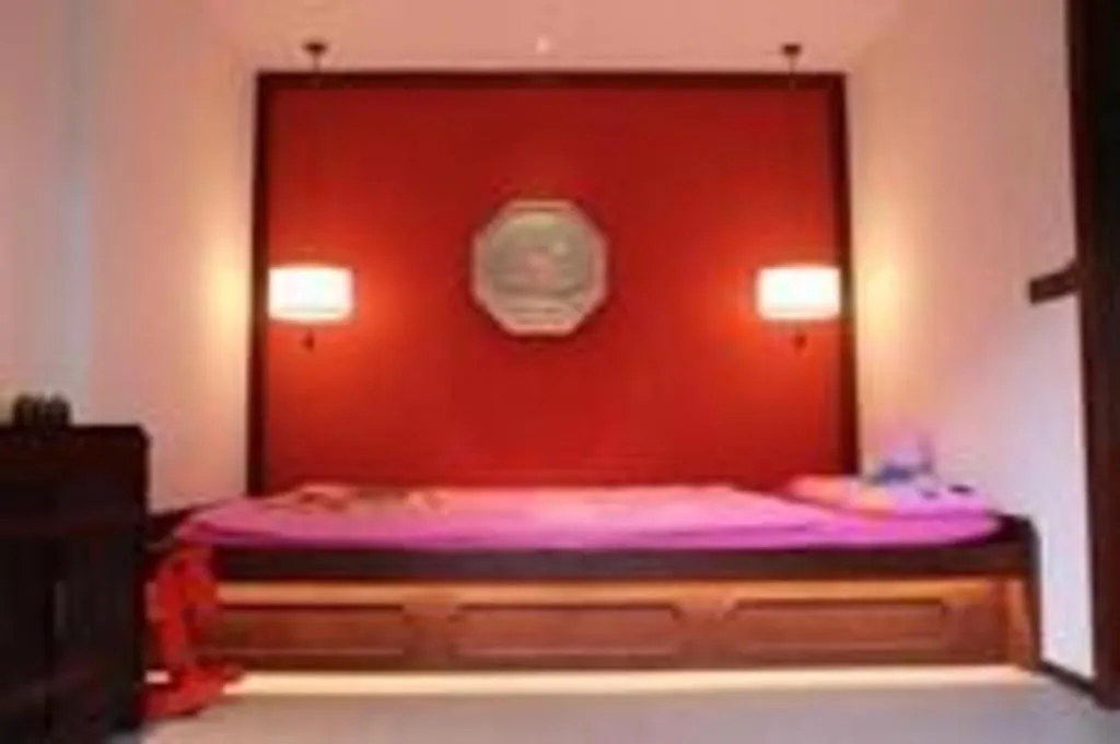 Bed in Grand House Chongqing Dazu Rock Carvings