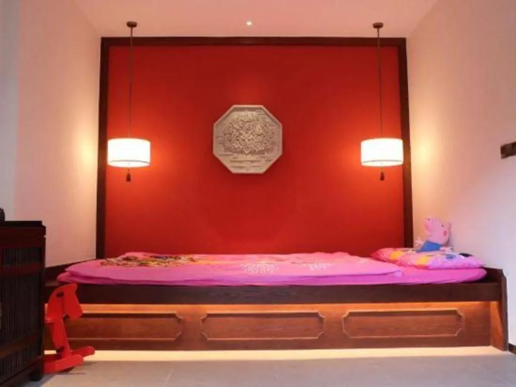 Bed in Grand House Chongqing Dazu Rock Carvings