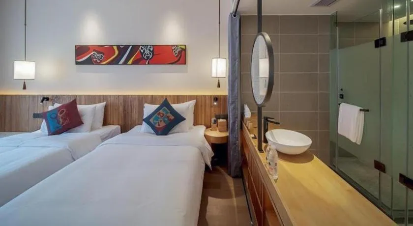 Bed in Grand House Chongqing Dazu Rock Carvings