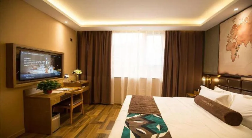 Bed in James Joyce Coffetel·Kaifeng Drum Tower