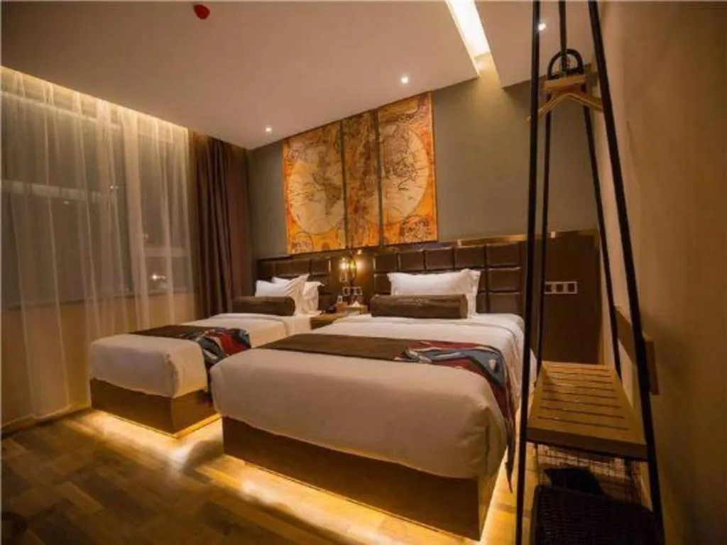 Bed in James Joyce Coffetel·Kaifeng Drum Tower