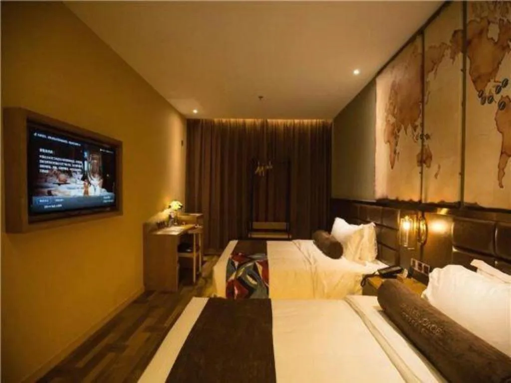 Bed in James Joyce Coffetel·Kaifeng Drum Tower