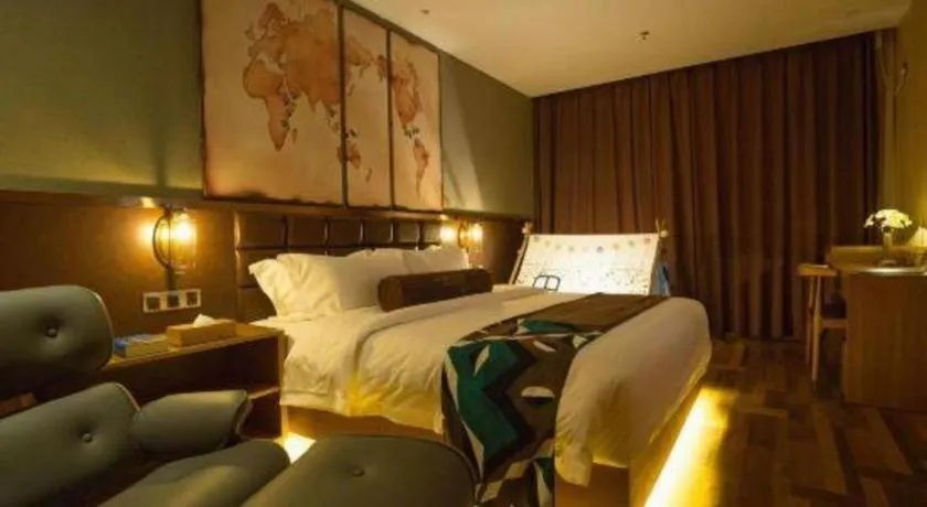 Bed in James Joyce Coffetel·Kaifeng Drum Tower