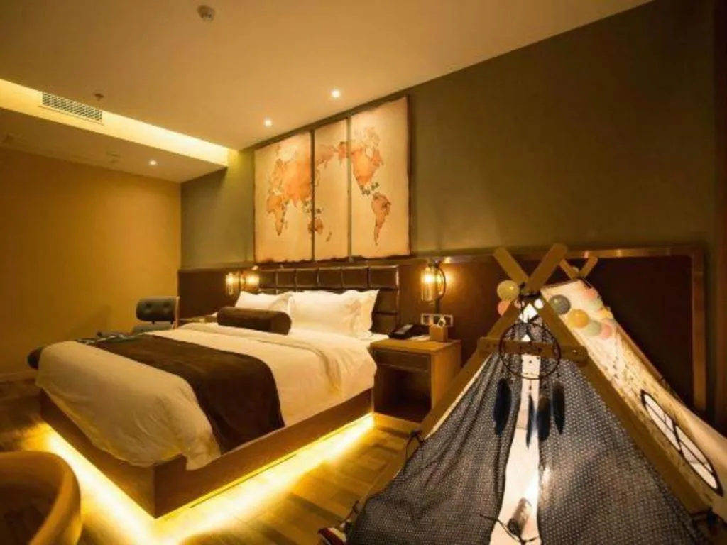 Bed in James Joyce Coffetel·Kaifeng Drum Tower